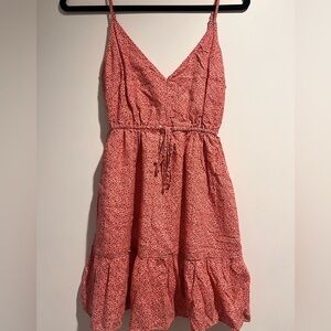 Abercrombie & Fitch Red Patterned Mini Dress